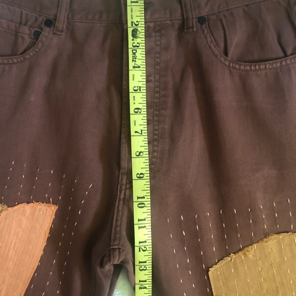 Sandrine Rose X Free People Brown Patch Pants - Picture 8 of 13